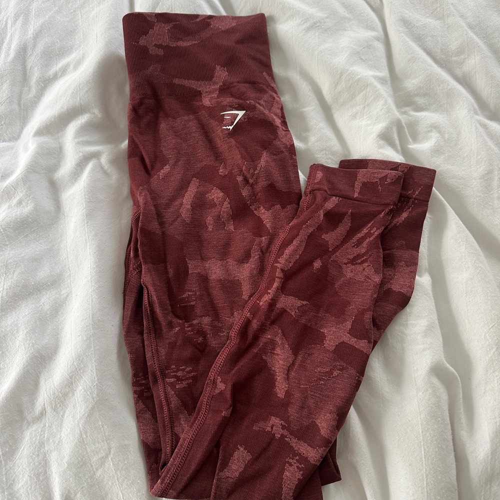 Gymshark Red Camo printed leggings